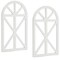 Rustic Wood Arch Wall Decor, Hanging Farmhouse Window Frame (9 x 16 In, 2 Pack)